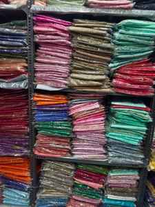 Tissu somalien Gogra brodé, tissé en jacquard perlé, écologique, uni, pour la literie, les robes, les vêtements, les mariages de filles - Product Image 3