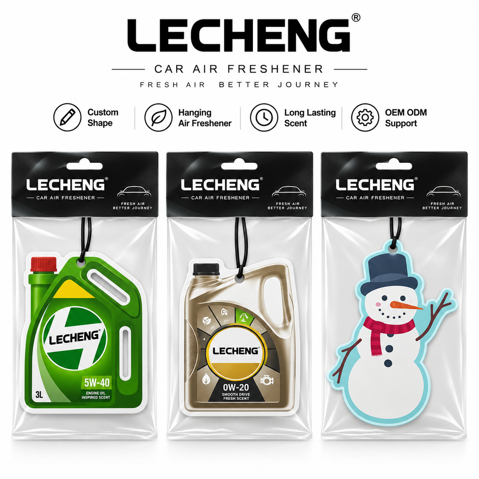 Modern Card Function Customizable Shape Hanging Paper Car Air Freshener Natural Evaporation ...