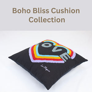 Housse de coussin portable en forme de cœur arc-en-ciel, luxueuse, tuftée à la main, avec un design texturé pour la décoration moderne de la maison - Product Image 3