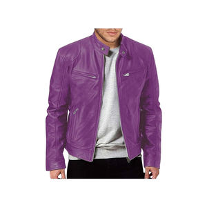 Veste en cuir pour homme de qualité supérieure, printemps-automne, en cuir véritable, veste pour homme - Product Image 1