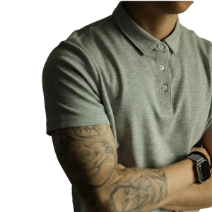 Polo cómodo y transpirable de manga corta con logotipo personalizado de alta calidad para hombre, ropa informal de verano - Product Image 6