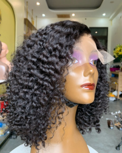VNHL Cheveux Humains Remy Double Drawn, Closure Transparente 2*6, 4 Perruques, Trame Bouclée, Cheveux Vietnamiens Permanents et Toutes Couleurs - Product Image 1