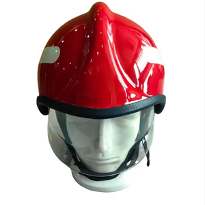 Casco Profesional de Bombero - Casco de Seguridad Resistente al Calor con Protector de Cuello y Franja Reflectante - Product Image 1
