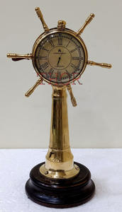 Reloj analógico y Telegráfico de latón antiguo, reloj decorativo náutico coleccionable, regalo antiguo, 2020, 11" - Product Image 6