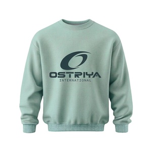 Sudadera de Cuello Redondo de Forro Polar para Hombre, Precio Económico al por Mayor, 100% Algodón, Teñido Liso, 300g, Secado Rápido, Transpirable, Estilo Urbano - Product Image 1