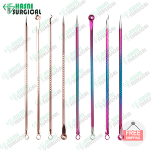 Acné Blackhead Comedone Remover Pimple Blemish Tratamiento Mujeres Belleza Cuidado DE LA PIEL Aguja Gancho CE ISO Aprobado - Product Image 3