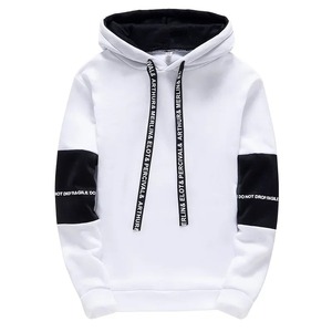 Sweat à capuche décontracté avec impression de lettres pour hommes à manches longues nouveau pull de printemps haut de sport Style Hip Hop sweats à capuche - Product Image 1