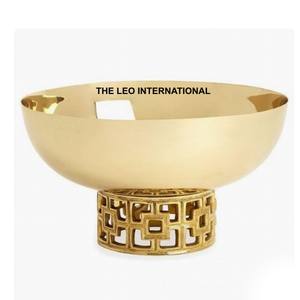 ชามสเตนเลสโลหะเคลือบเงาพร้อมที่จับด้านข้างชามผลไม้ทำจากโลหะขัดเงามีเอกลักษณ์ - Product Image 3