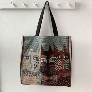 Reusable Canvas Tote Bag Portable Shopping Handbag <b>For</b> Women Custom Print Wholesale - Product Image 6