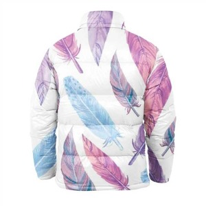 Veste d'extérieur d'hiver avec col montant, motif solide, fermeture à glissière, respirante et imperméable, technique tissée légère - Product Image 6