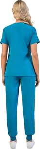 Confort Fit vente en gros Scrubs uniformes ensembles coton Polyester survêtement pantalon médecins infirmières hôpital médical gommage costumes - Product Image 6