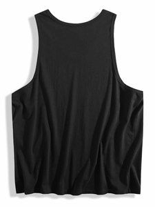 Canotta personalizzata da uomo a trasferimento termico morbida camicia senza maniche in cotone personalizzata con POD locale - Product Image 5