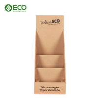 Présentoir de comptoir en carton PDQ pliable, moderne, écologique, facile à assembler, pour la publicité