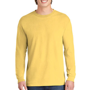 Camisetas de manga larga Sudadera básica de algodón con marca personalizada Mix Color Hombres Camisetas - Product Image 4