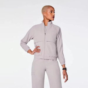 Chaqueta Médica Antiarrugas Personalizada de Fábrica, Chaqueta de Enfermería Elástica, Chaqueta Médica para Enfermeras - Product Image 3