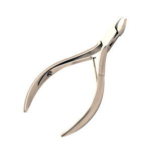 Pinza de cutículas de acero inoxidable plateado de primera calidad con apertura de mandíbula ancha para uñas gruesas de dedos Herramienta de kit de uñas de lujo Color personalizado - Product Image 1