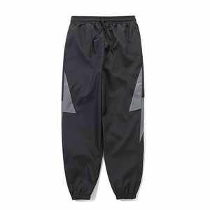 Pantalon coupe-vent en nylon à la mode pour hommes, pantalon léger taille haute anti-rides décontracté style sport devant plat coupe ajustée - Product Image 5