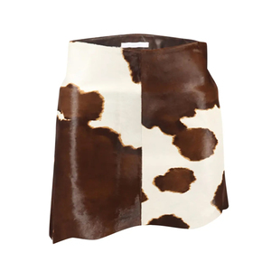 Jupes en cuir véritable de haute qualité, décontractées, en cuir de vache, couleur unie, élégantes, confortables, fermeture élastique à la taille, imperméables, pour femmes - Product Image 1