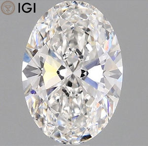 1.20 Carat IGI Certifié 8.64 MM F Couleur VVS2 Clarté Personnalisé Designer Lab Cultivé Ovale Coupe Lâche Diamant Bijoux - Product Image 1