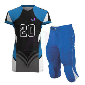 Uniforme de Fútbol Americano Personalizado, Transpirable, de Manga Corta, para Torneos, con Ajuste Cómodo, Tela Resistente de Spandex/Poliéster - Product Image 1