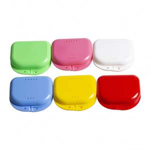 Nueva llegada colorido plástico ortodoncia <span class=keywords><strong>Dental</strong></span> retenedor caso/caja de retención/caja de dentadura blanqueamiento de dientes - Product Image 3