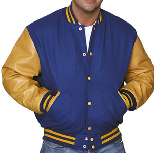 Style Custom Varsity <b>Jacket</b> <b>Men's</b> Premium Wool Varsity <b>Jackets</b> Wholesale Letterman <b>jacket</b> with leather sleeve or Custom Options - Product Image 1