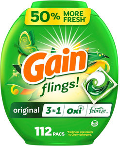 Detergente para Ropa Gain Super Flings Ecológico con Propiedades Antiolor, Compra al por Mayor - Product Image 1