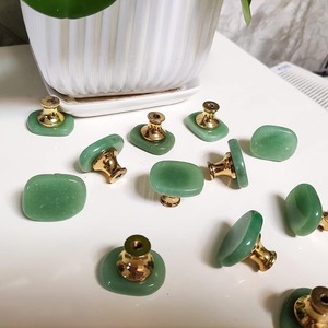 Pomo de puerta de resina verde con estilo, manija de cajón de armario decorativa elegante para armario, cocina, decoración moderna para el hogar, herrajes interiores - Product Image 2