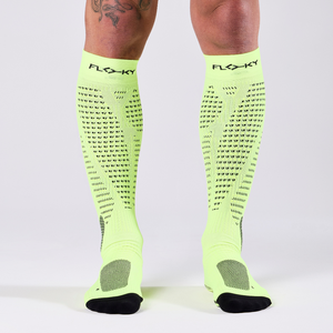 Floky Calza Run Up <b>Long</b> Fluorescent Yellow Sports <b>Socks</b> - Product Image 4