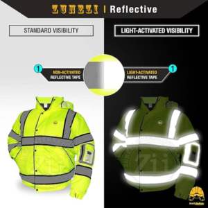 Gilet de sécurité réfléchissant jaune personnalisé de haute qualité, haute visibilité, conforme aux normes ANSI Classe 1 et EN ISO 20471 Classe 2, avec éclairage LED, en molleton de coton, le meilleur choix - Product Image 4