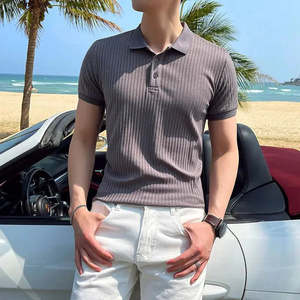 Camiseta Polo de Manga Corta para Hombre Estilo Clásico con Cuello de Punto - Product Image 1