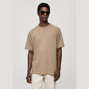 Fabricante personalizado de gran tamaño Boxy camiseta de peso pesado gota hombro camisetas 100% algodón Boxy recortada camiseta gráfica hombres - Product Image 1