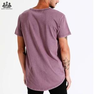 Camiseta para Hombre con Lavado Ácido al por Mayor |   Camiseta de Punto 100% Algodón |   Ropa Urbana Retro Desgastada de Secado Rápido y Transpirable - Product Image 5