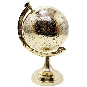 Globe nautique en laiton de style antique avec finition antique unique et base en bois Globe nautique en métal coulé à la main - Product Image 2