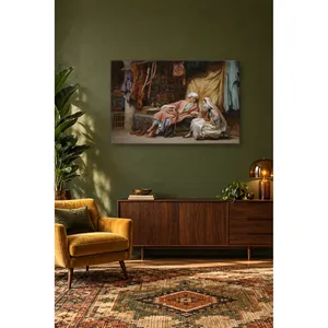 Fida Bridgman Conversation entre les tapis à Tunis Impression sur toile - Product Image 2