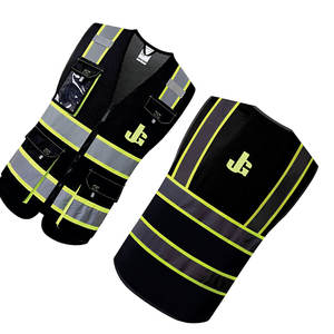 Gilet de sécurité respirant de haute qualité 100% polyester certifié EN, unisexe, haute visibilité, vêtements de travail avec couleur et logo personnalisés - Product Image 5