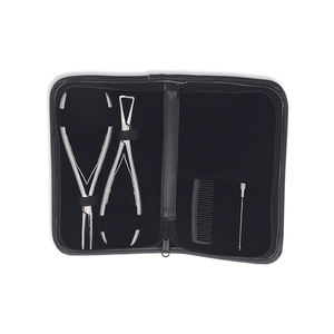 Kit de Pinzas de Acero Inoxidable para Extensiones de Cabello, para Micro Anillos, Perlas, Tubos, Removedor de Extensiones, Kit de Herramientas para Extensiones de Cabello con Cinta Adhesiva - Product Image 3