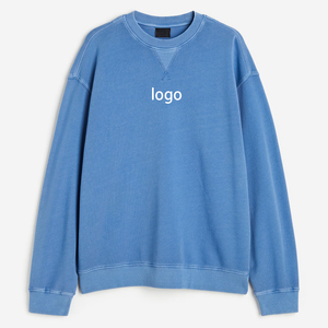 Sudaderas de gran tamaño con estampado de algodón 100% personalizado de alta calidad para hombre, sudaderas de manga larga con hombros caídos de lujo para hombre - Product Image 3