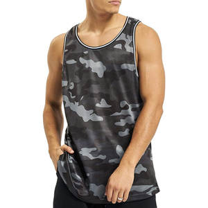 Camiseta sin mangas deportiva ligera de verano para hombre, chaleco informal de cuello redondo para gimnasio con Sisa caída, venta al por mayor, camisetas informales de estilo veraniego - Product Image 5
