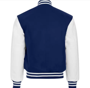 2024 unisexe personnalisé Baseball hiver veste haute qualité en cuir hommes décontracté Chenille broderie Esprit coton imprimé tissu - Product Image 3