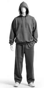 Conjuntos Deportivos Personalizados de Último Diseño 2026, Chándales de Felpa para Hombre, 100% Algodón Premium, Corte Deportivo, Lisos - Product Image 4