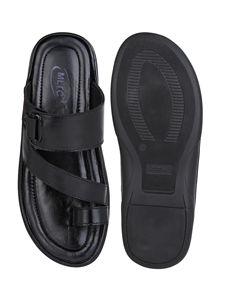 Premium Men's Leather Slip On Sandals Comfortable Casual <b>Slippers</b> Breathable Open Toe Outdoor Walking Beach <b>Summer</b> Footwear - Product Image 1
