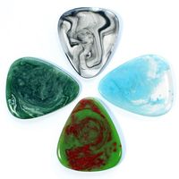 Púas de resina para guitarra, púas para bajo, púas para guitarra eléctrica, colección personalizada, púas de colores deslumbrantes
