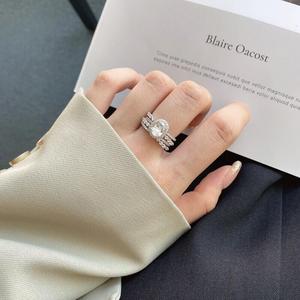 แหวนวันครบรอบเงินสเตอร์ลิงทรงกลมเจลิยา สตาร์เทรล - Product Image 5