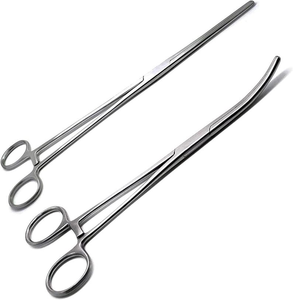 Pinzas Quirúrgicas Manuales Ametrine para Modelismo, 2 Piezas, Puntas Rectas y Curvas, Modelo AM-786, Puntas Serradas para Rellenar y Manualidades - Product Image 2