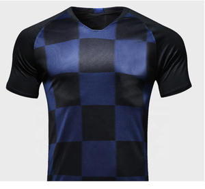 Uniforme de fútbol de manga corta de malla de poliéster transpirable jersey de fútbol de secado rápido personalizado al por mayor - Product Image 4