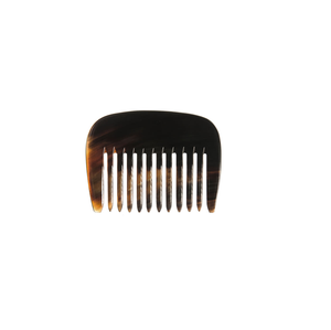 Peigne à cheveux en corne de buffle Peignes en corne véritable Peigne en corne de couleur blanche de boeuf fait à la main pour une forme ronde au meilleur prix - Product Image 6