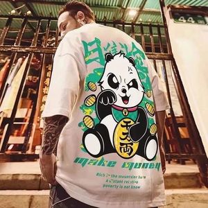 เสื้อยืดฮิปฮอปผ้าฝ้ายออร์แกนิกพรีเมี่ยมสำหรับผู้ชายพิมพ์ลายสกรีนออกแบบได้เองแฟชันโอเวอร์ไซส์ดีไซน์เก๋