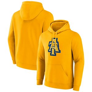 Sudadera con capucha amarilla de Carolina del Norte A & T Aggies con logotipo Bold A & T para hombres y mujeres - Product Image 1