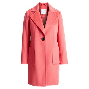 New Design Classic Women's Rose Pink Wool <b>Coat</b> Wholesale Low Price High Quality <b>Heated</b> Adjustable Custom Women Wool <b>Coats</b> - Product Image 3
